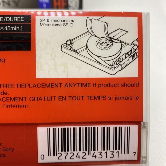 Lot of 5 Sony HF90c High Fidelity Normal Bias Recording Audio Cassettes 90 min - Picture 5 of 9